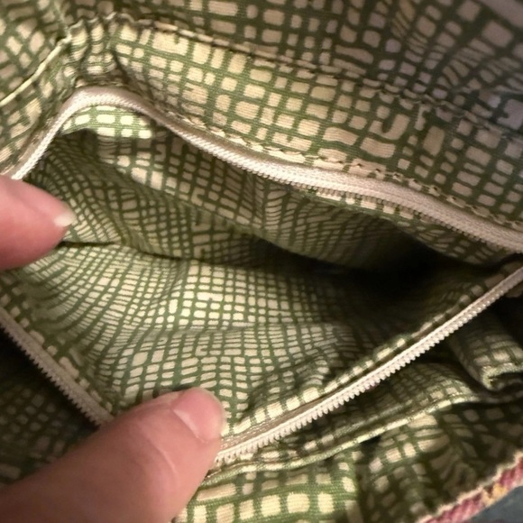 Vintage Fossil Paisley Floral Crossbody Bag Purse Canvas Messenger Hippie Boho - Picture 5 of 8